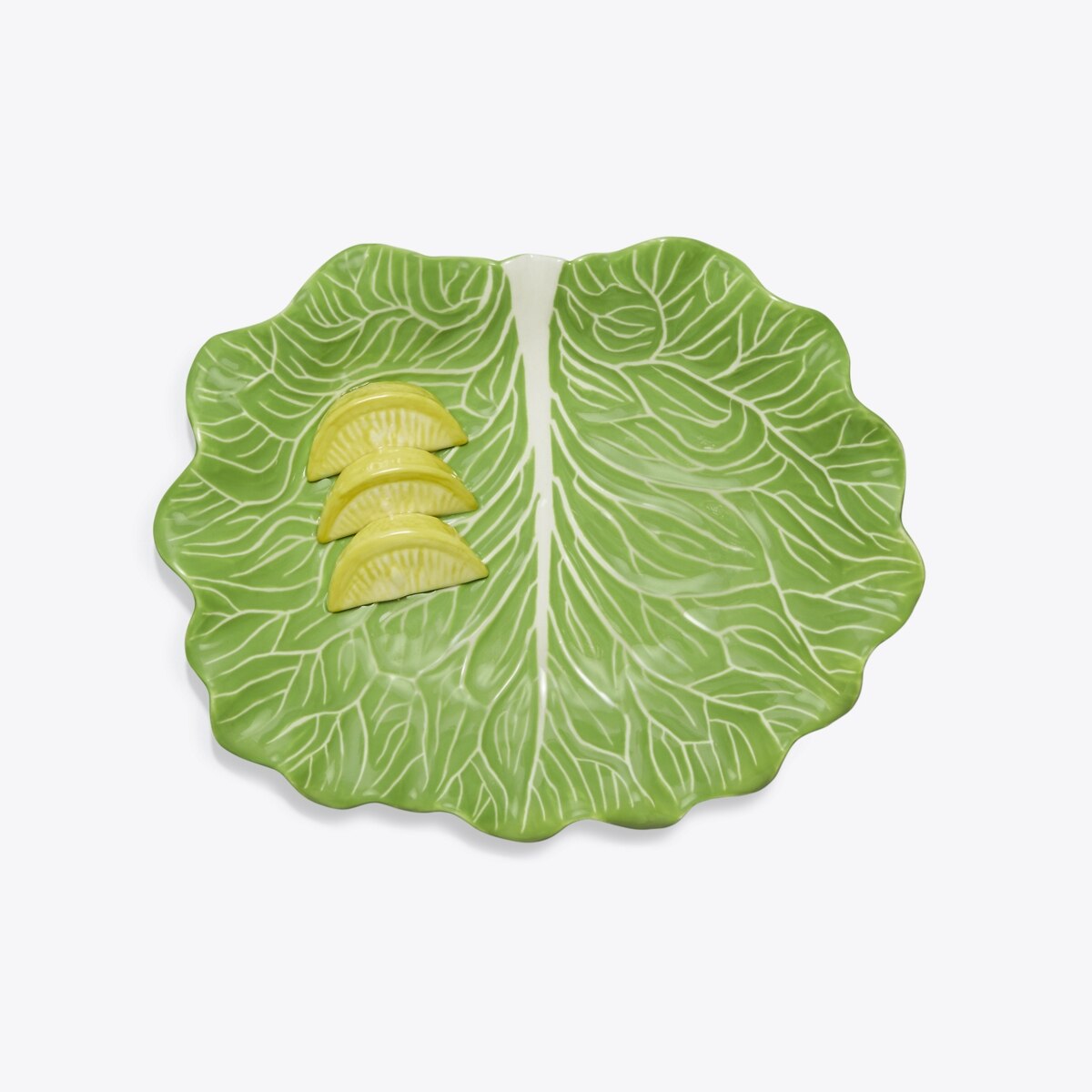 Lettuce Ware & Lemon Side Plate-Green 1 Lettuce Ware & Lemon Side Plate-Green