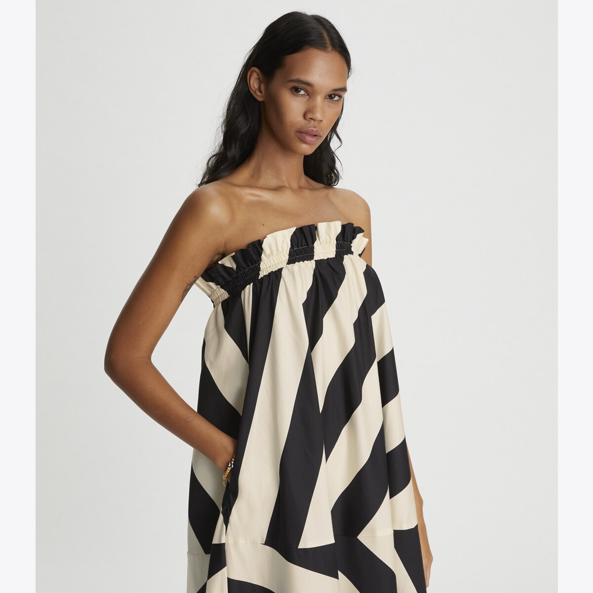 Wide Stripe Long Dress-Wide Summer Stripe 12 Wide Stripe Long Dress-Wide Summer Stripe