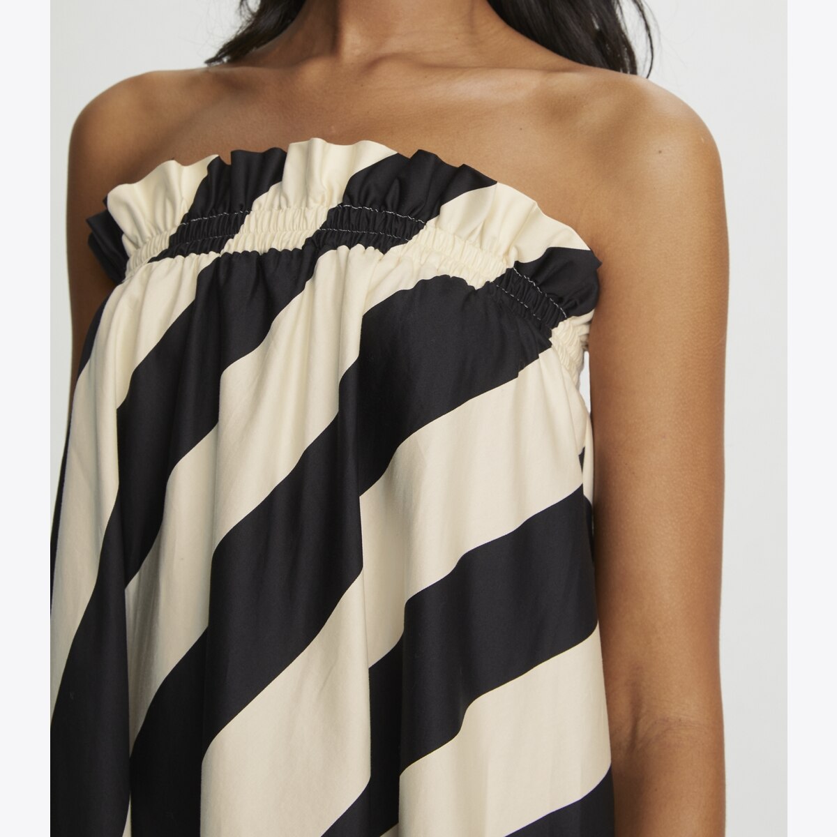 Wide Stripe Long Dress-Wide Summer Stripe 13 Wide Stripe Long Dress-Wide Summer Stripe