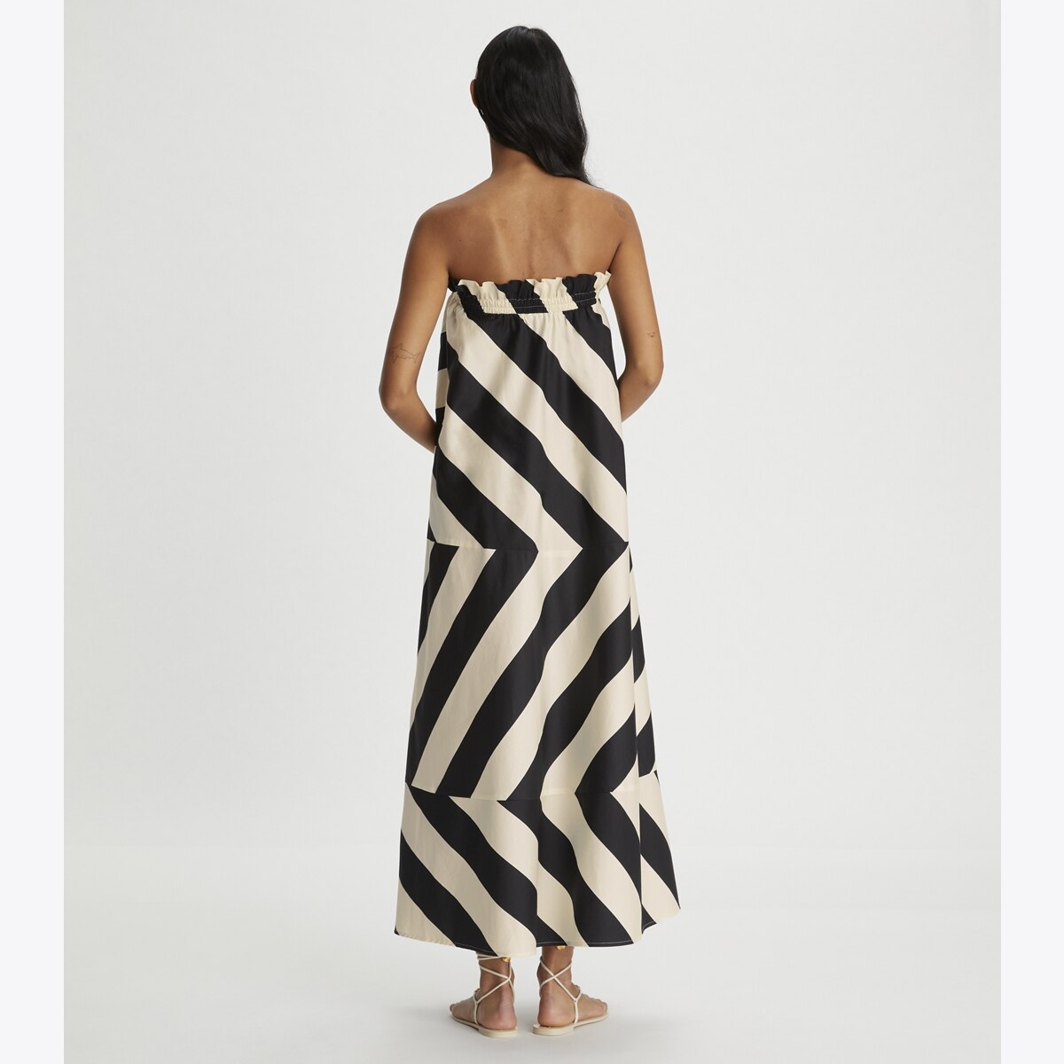 Wide Stripe Long Dress-Wide Summer Stripe 10 Wide Stripe Long Dress-Wide Summer Stripe