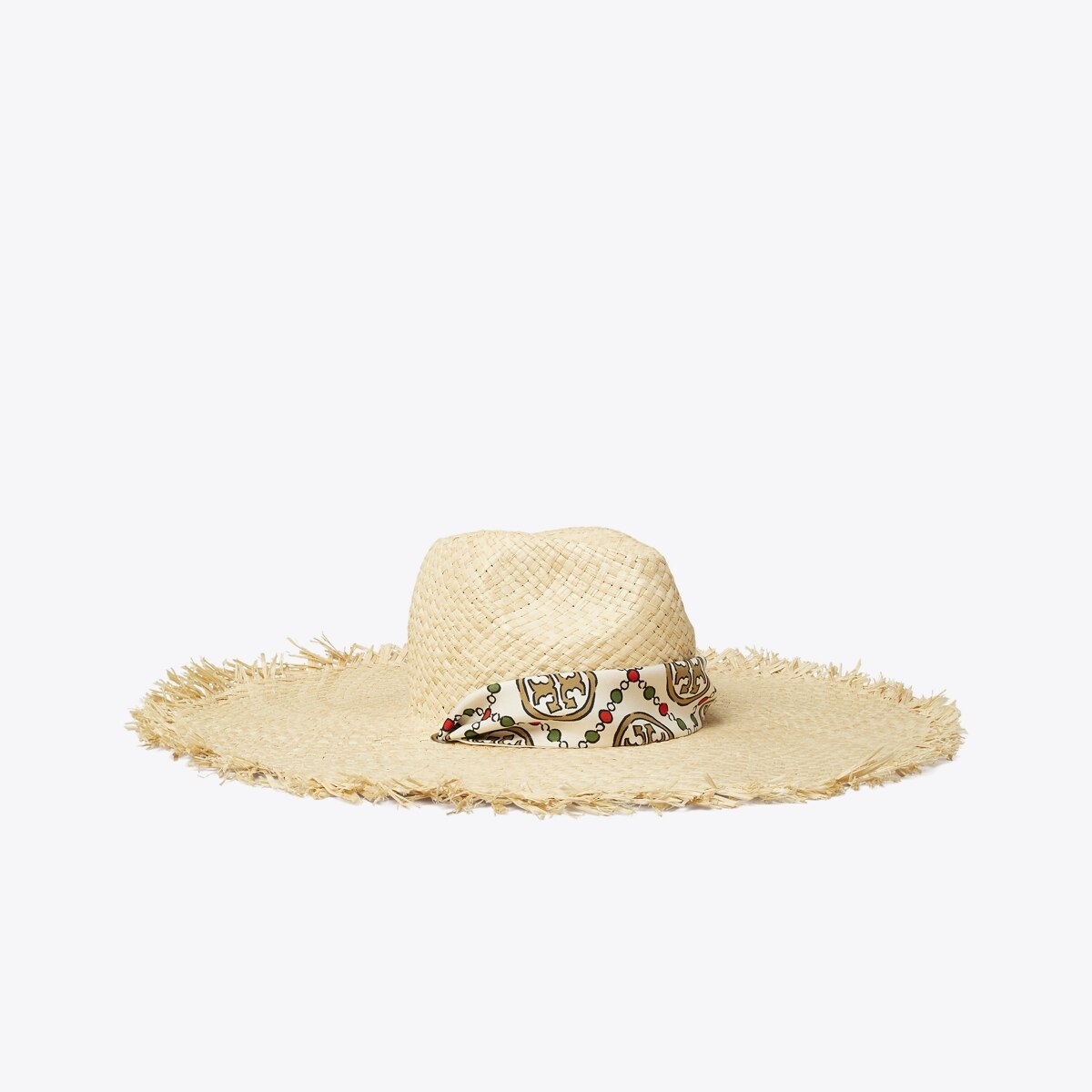 Straw Hat with Tie-Natural 1 Straw Hat with Tie-Natural