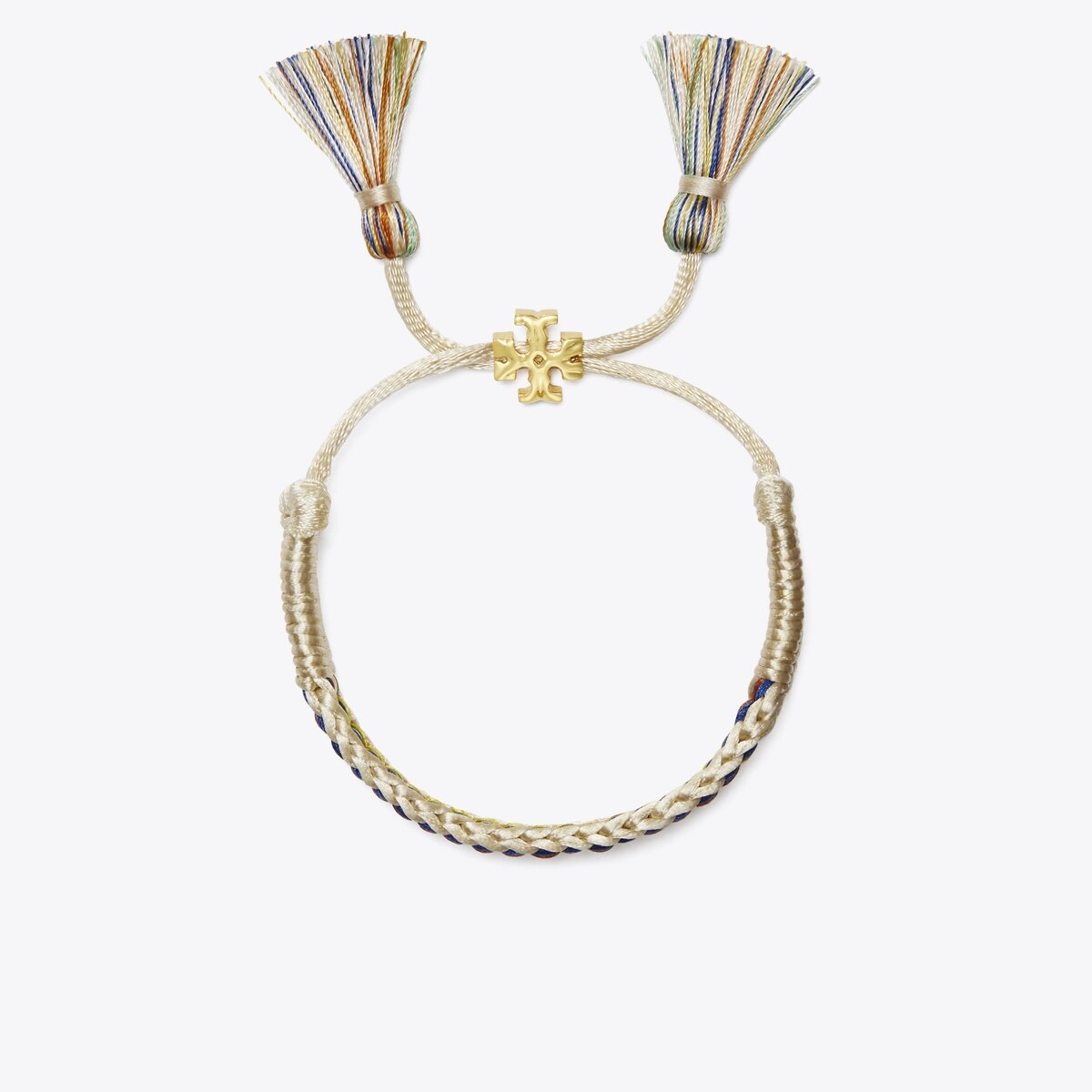Woven Friendship Bracelet-Rolled Gold / Green Multi 10 Woven Friendship Bracelet-Rolled Gold / Green Multi