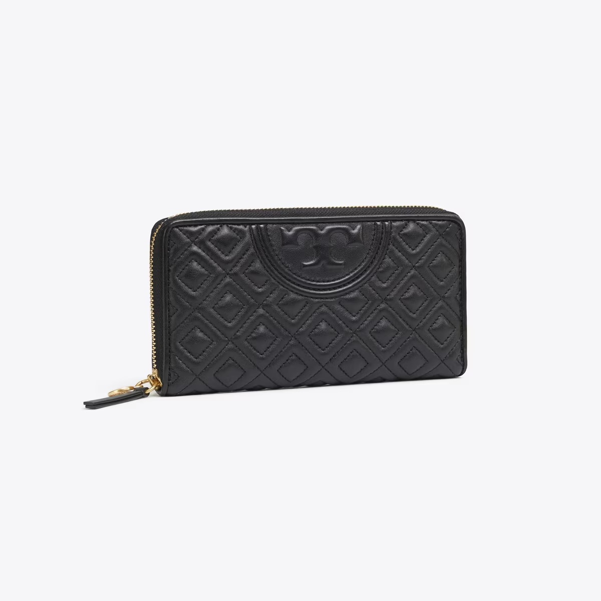 Fleming Zip Continental Wallet-Black
