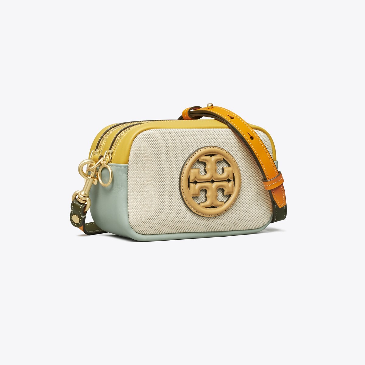 Perry Bombé Canvas Mini Bag-Natural 1 Perry Bombé Canvas Mini Bag-Natural