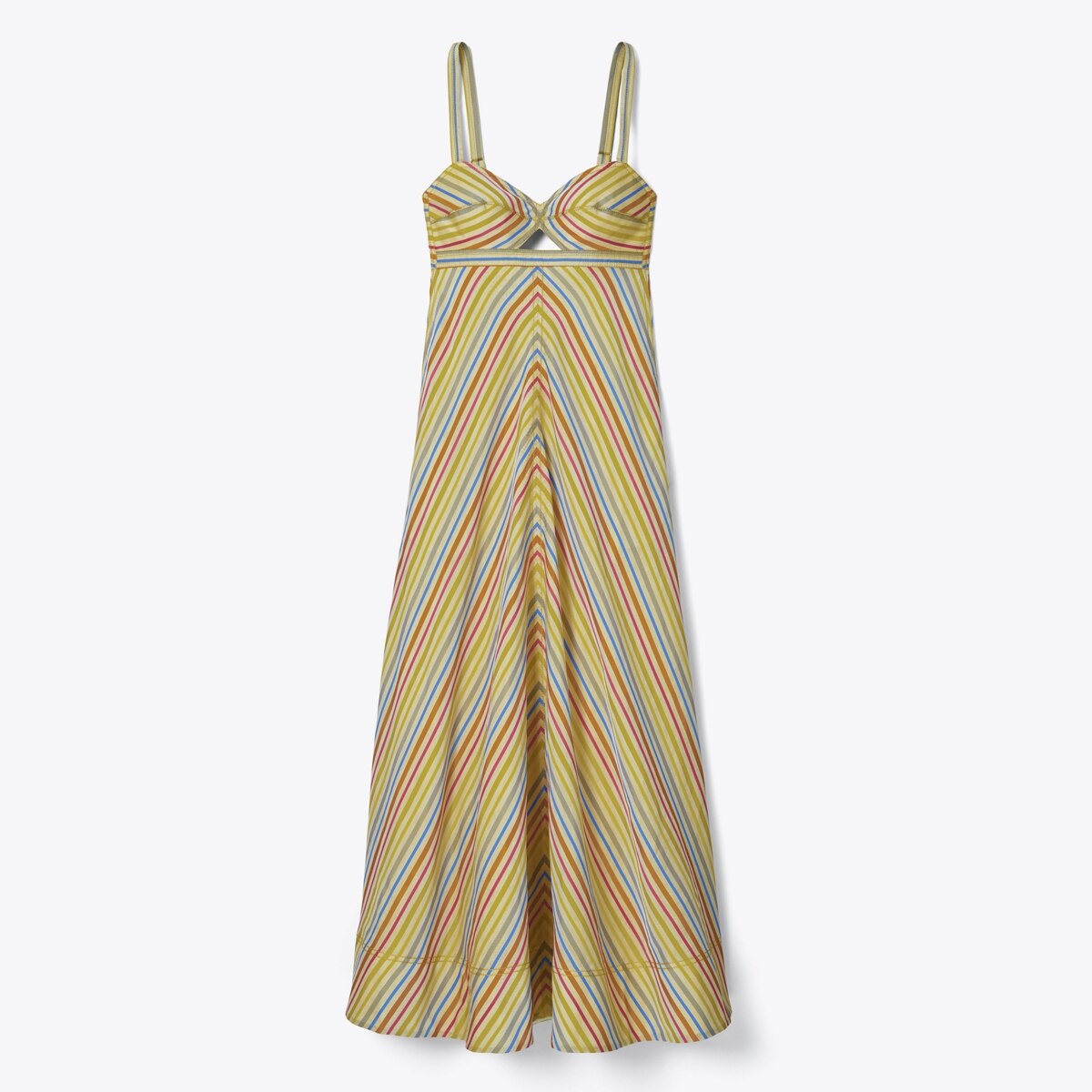 Multi-Stripe Cut-Out Dress-Multi 1 Multi-Stripe Cut-Out Dress-Multi