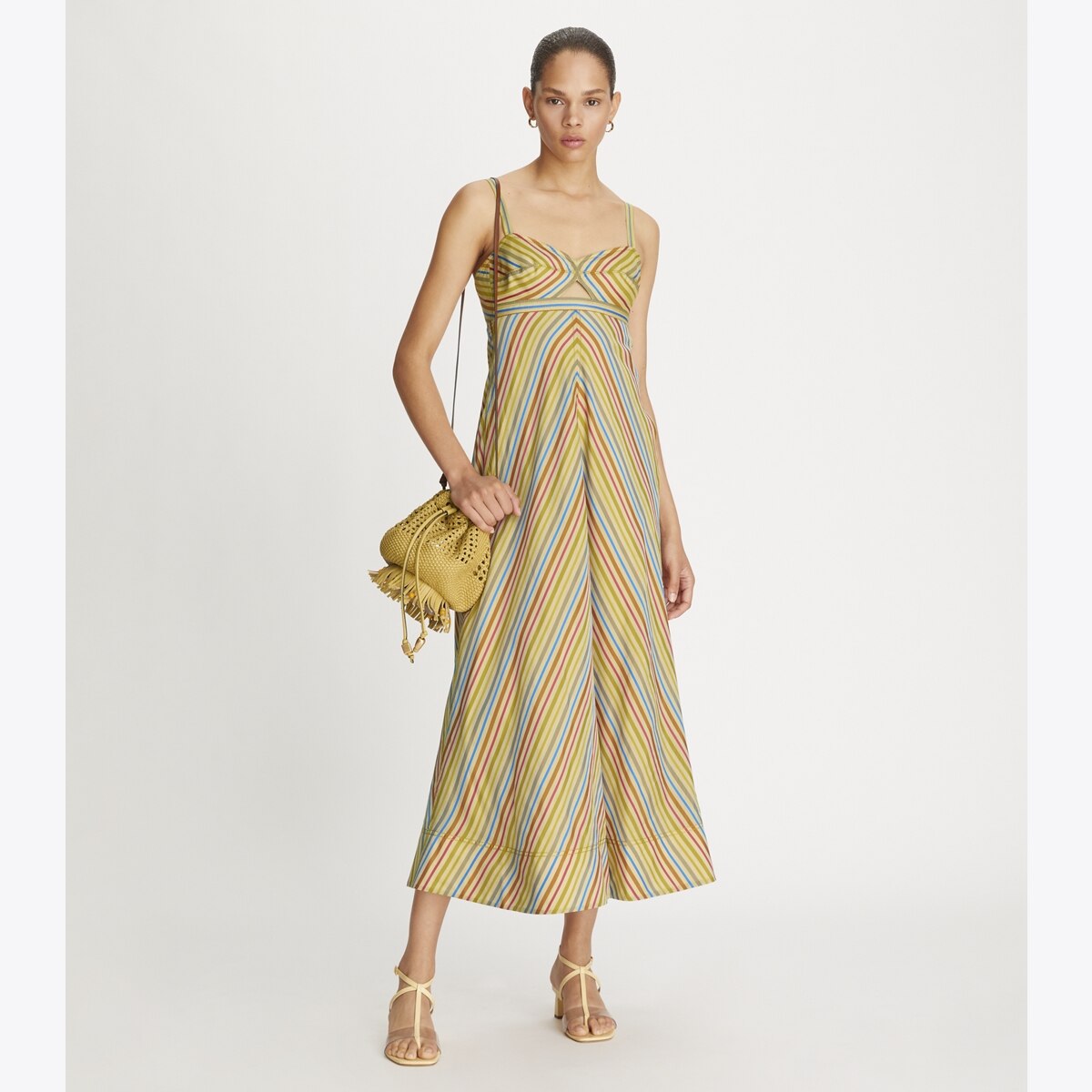 Multi-Stripe Cut-Out Dress-Multi 8 Multi-Stripe Cut-Out Dress-Multi
