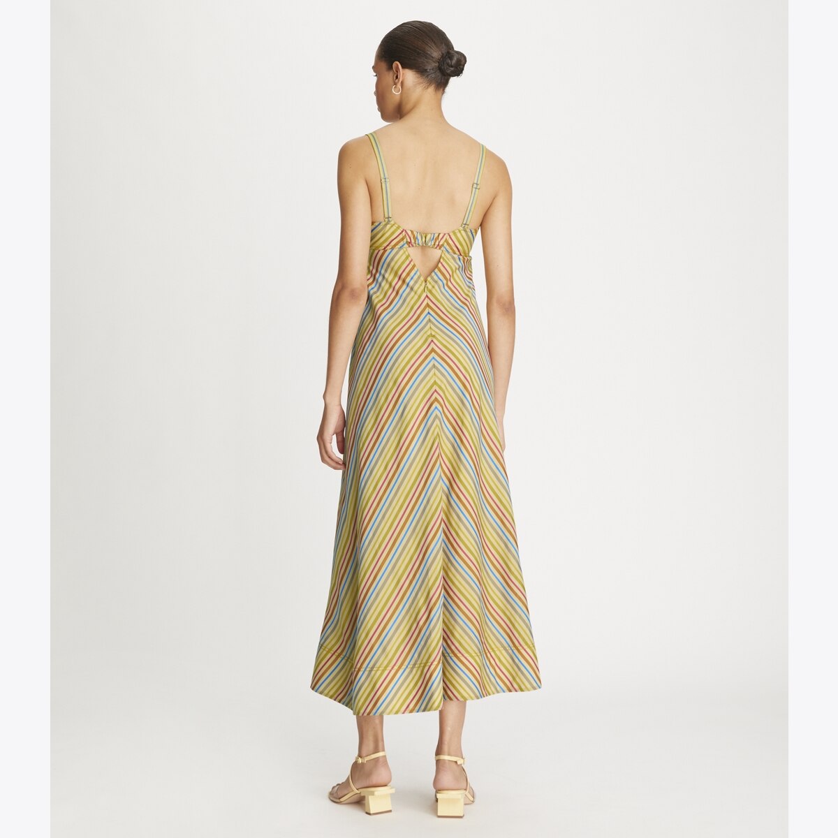 Multi-Stripe Cut-Out Dress-Multi 9 Multi-Stripe Cut-Out Dress-Multi