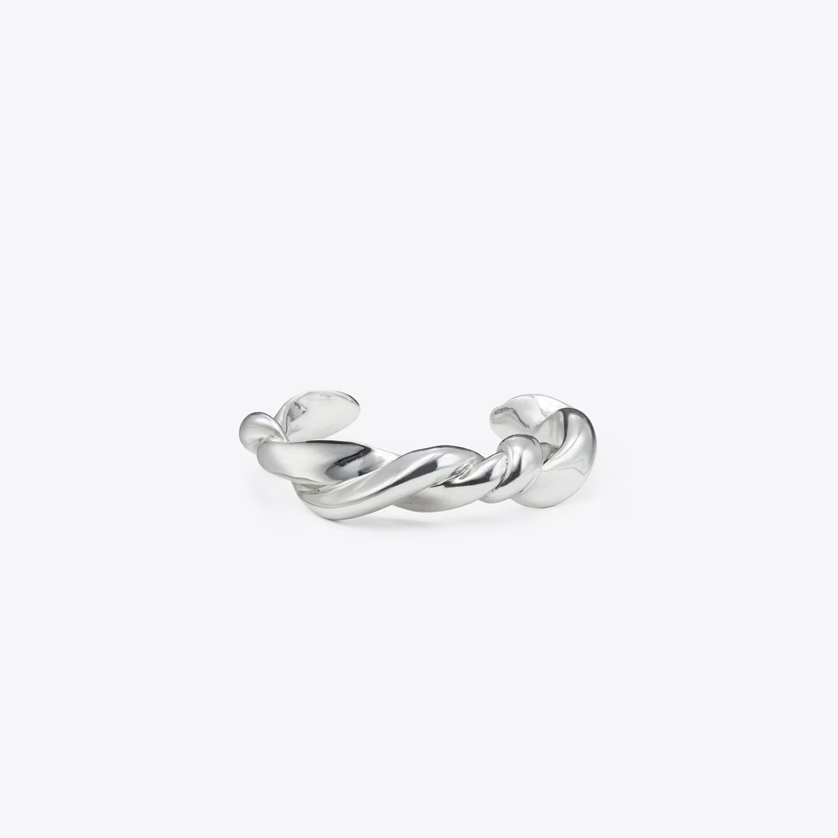 Twisted T Rope Cuff-Silver 1 Twisted T Rope Cuff-Silver