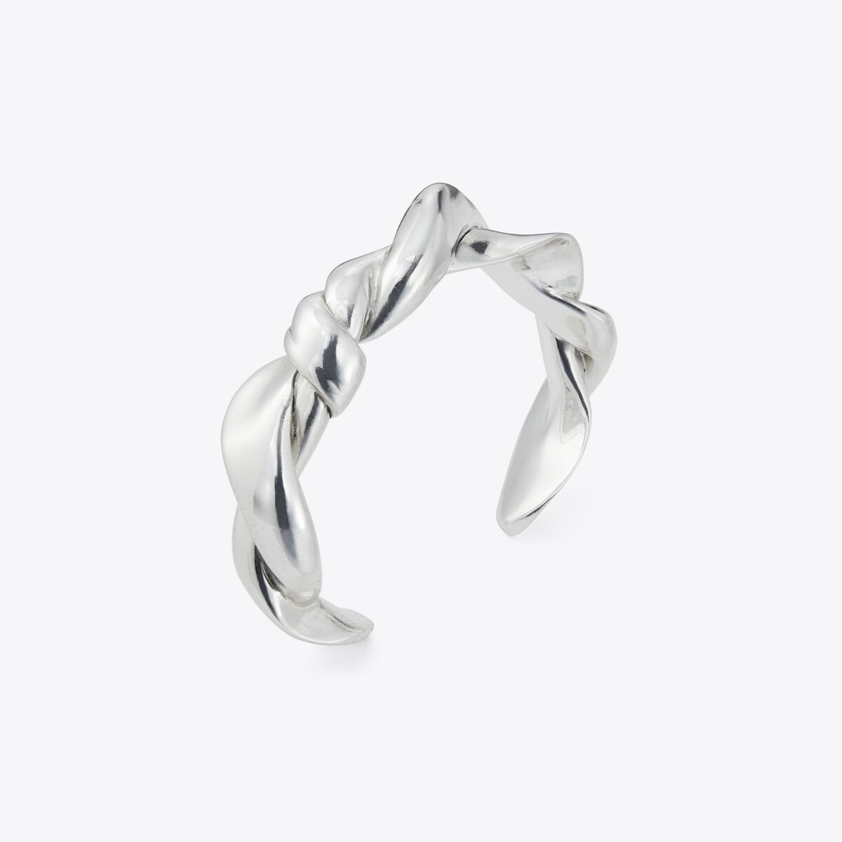 Twisted T Rope Cuff-Silver 5 Twisted T Rope Cuff-Silver