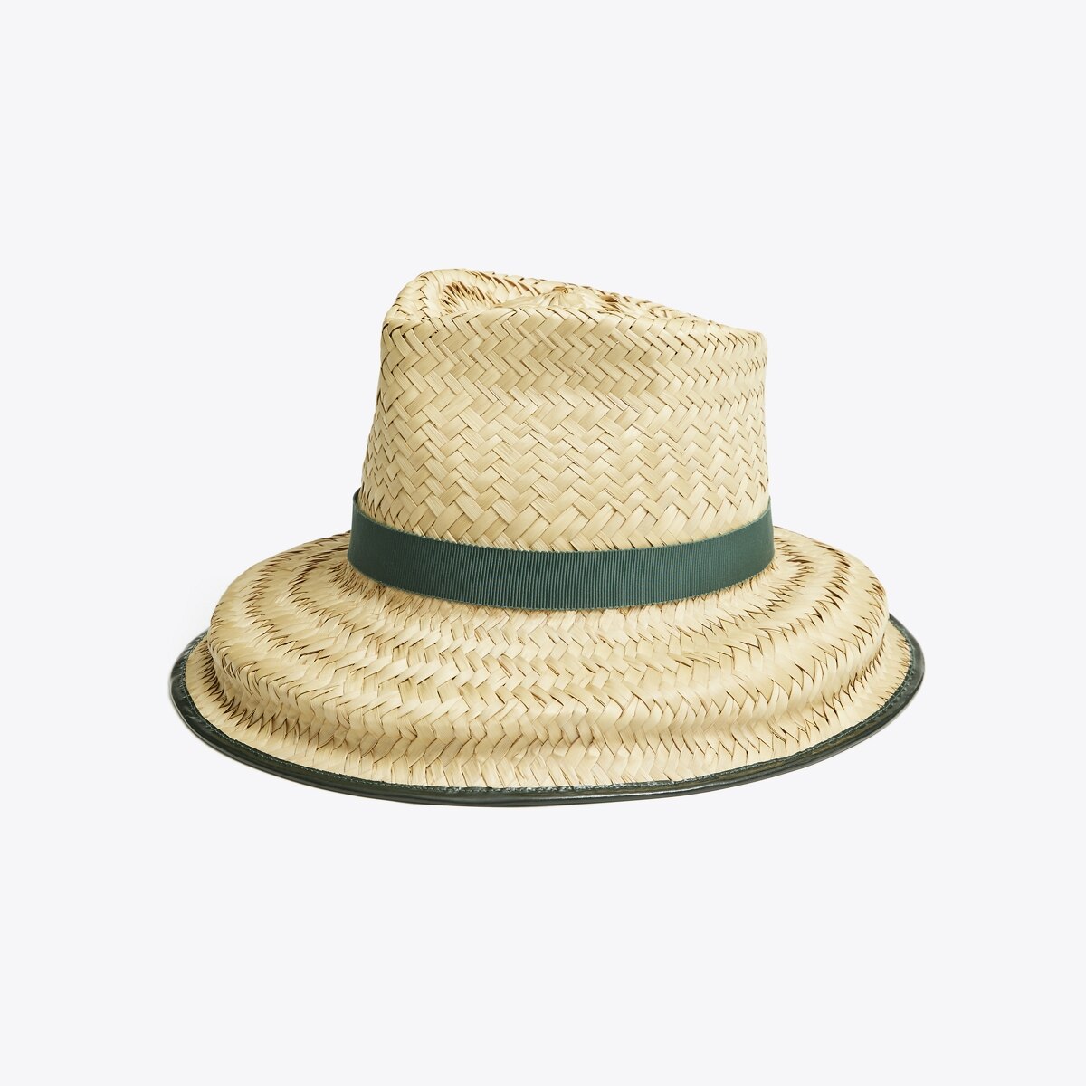 Structured Basket-Weave Hat-Natural