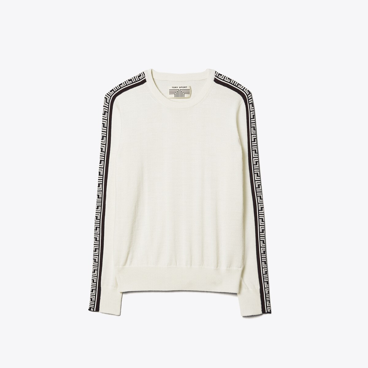 Performance Merino Geo-T Sweater-Snow White 1 Performance Merino Geo-T Sweater-Snow White