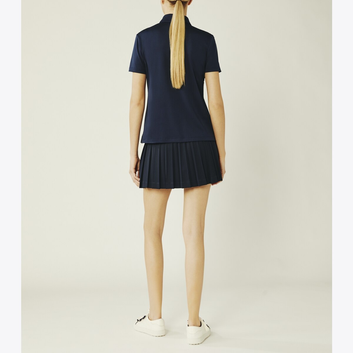Tech Piqué Ruffle Polo-Snow White 20 Tech Piqué Ruffle Polo-Snow White