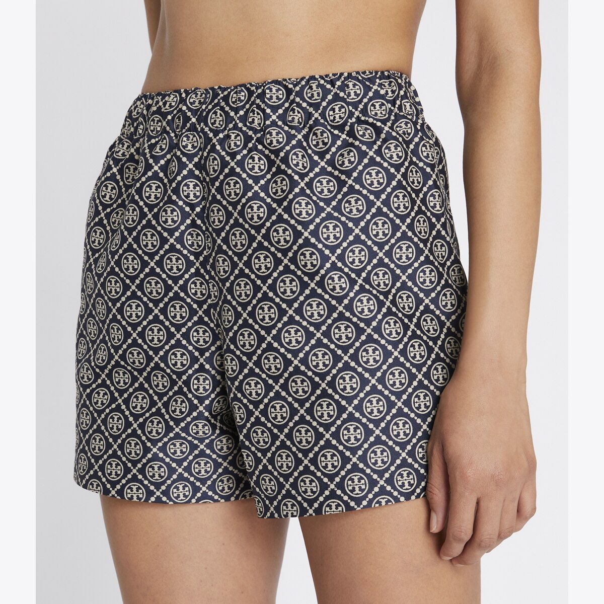 T Monogram Jacquard Short-TORY NAVY T MONOGRAM 12 T Monogram Jacquard Short-TORY NAVY T MONOGRAM