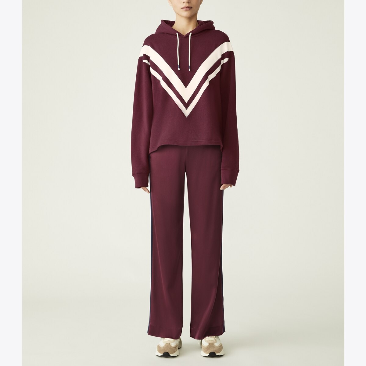 Satin Track Pant-Winetasting / Tory Navy 12 Satin Track Pant-Winetasting / Tory Navy