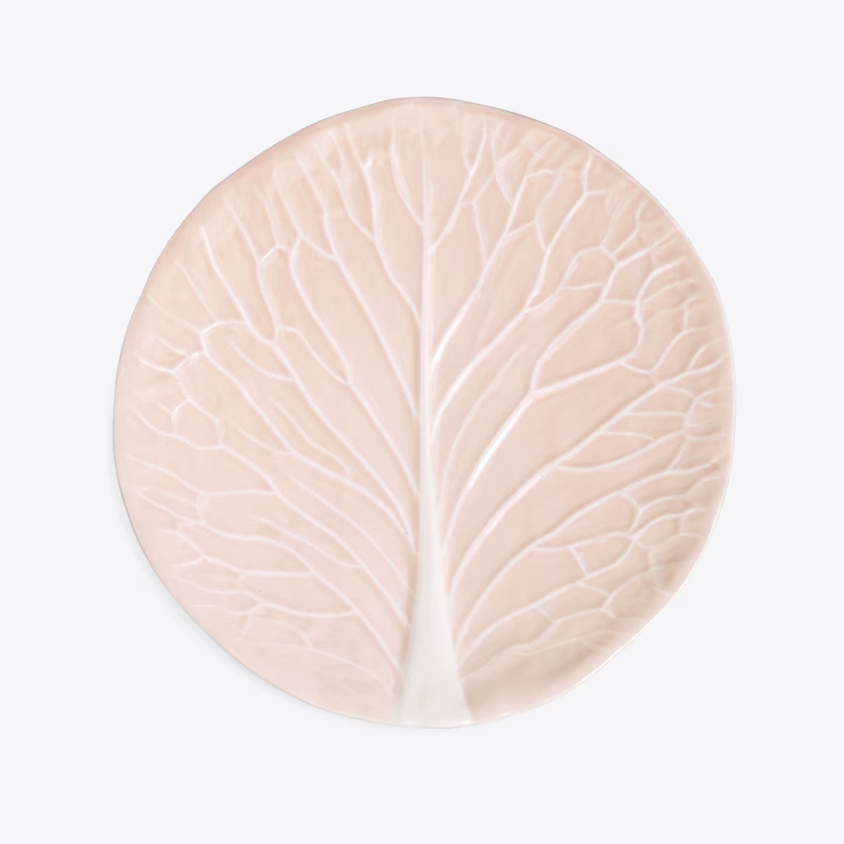 Lettuce Ware Dinner Plate, Set of 2-Pale Pink 1 Lettuce Ware Dinner Plate, Set of 2-Pale Pink
