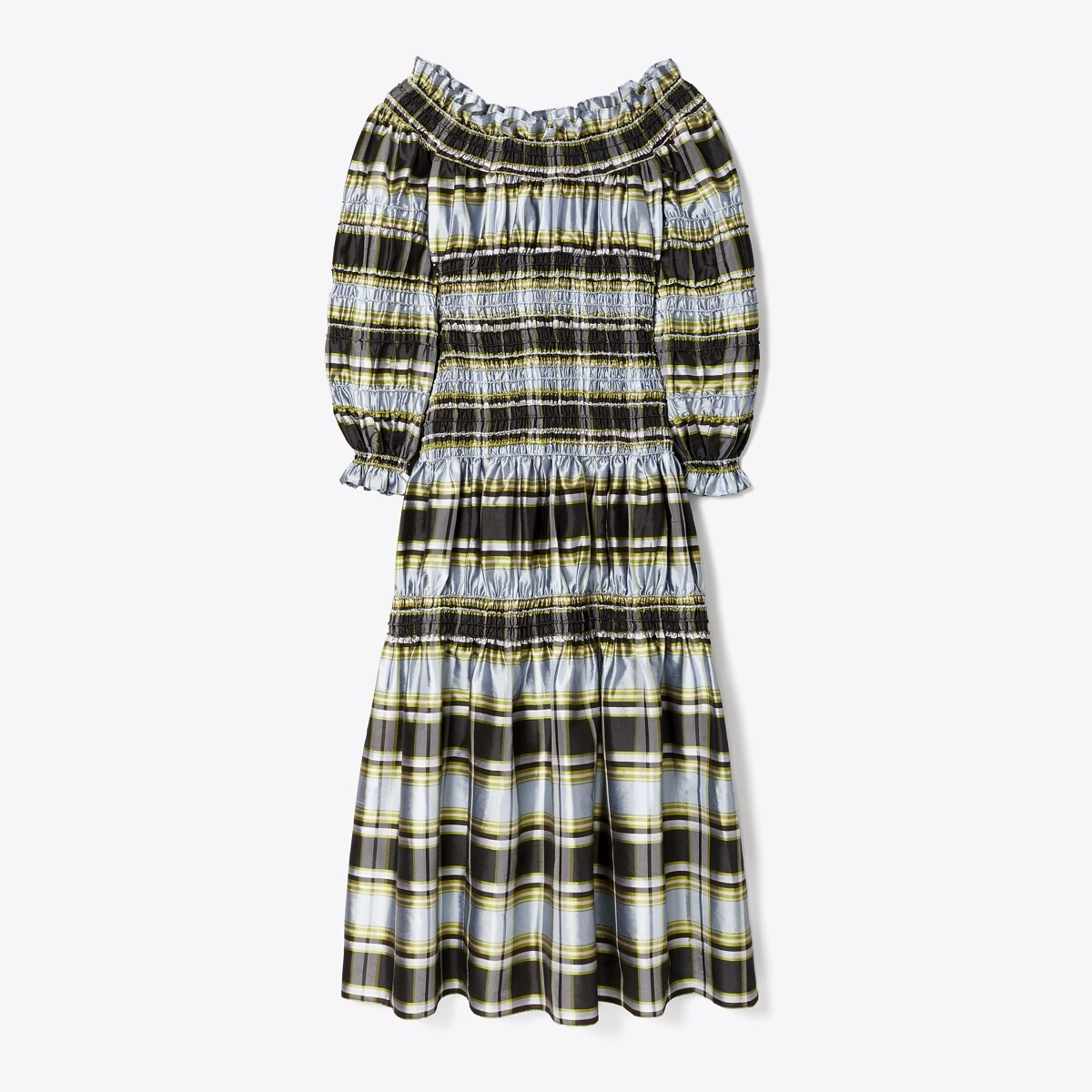 Corded Madras Dress-Madras Silk Dupioni 1 Corded Madras Dress-Madras Silk Dupioni