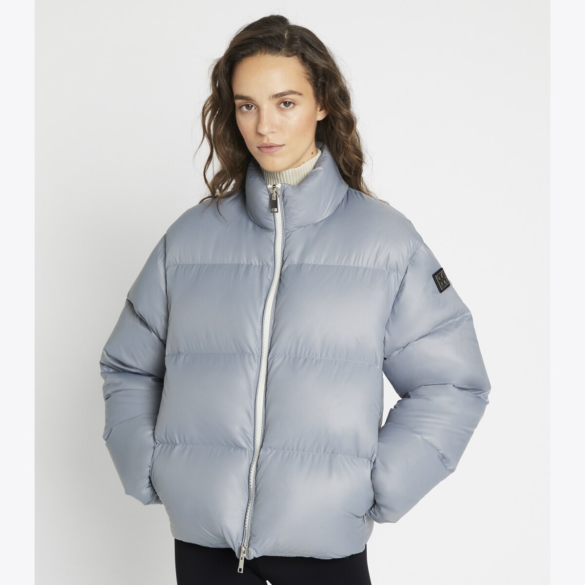 Nylon Down Jacket-Muted Slate 9 Nylon Down Jacket-Muted Slate