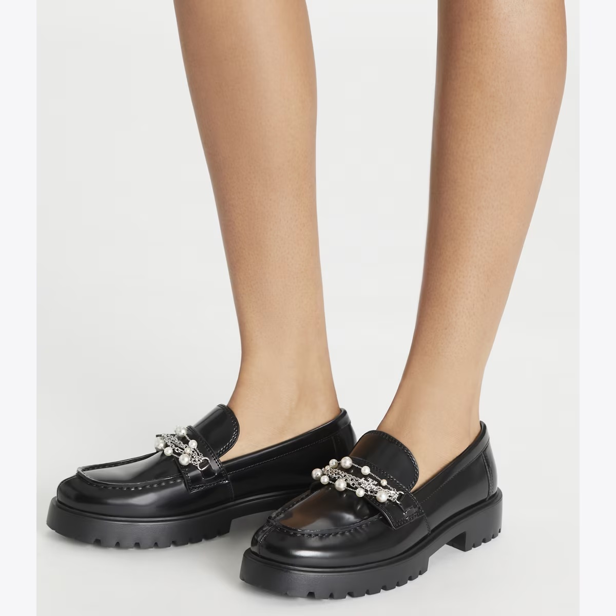 Embellished Classic Lug Loafer-PERFECT BLACK 9 Embellished Classic Lug Loafer-PERFECT BLACK