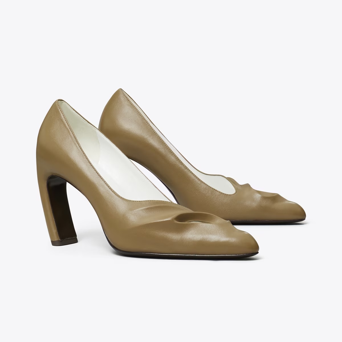 Sculpted Peep-Toe Pump-SOFT ACORN 1 Sculpted Peep-Toe Pump-SOFT ACORN
