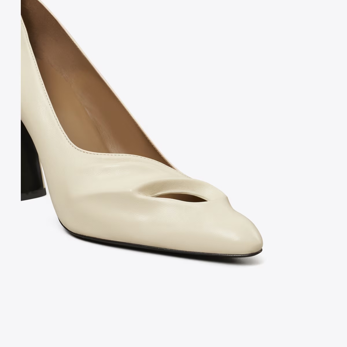 Sculpted Peep-Toe Pump-SOFT ACORN 35 Sculpted Peep-Toe Pump-SOFT ACORN