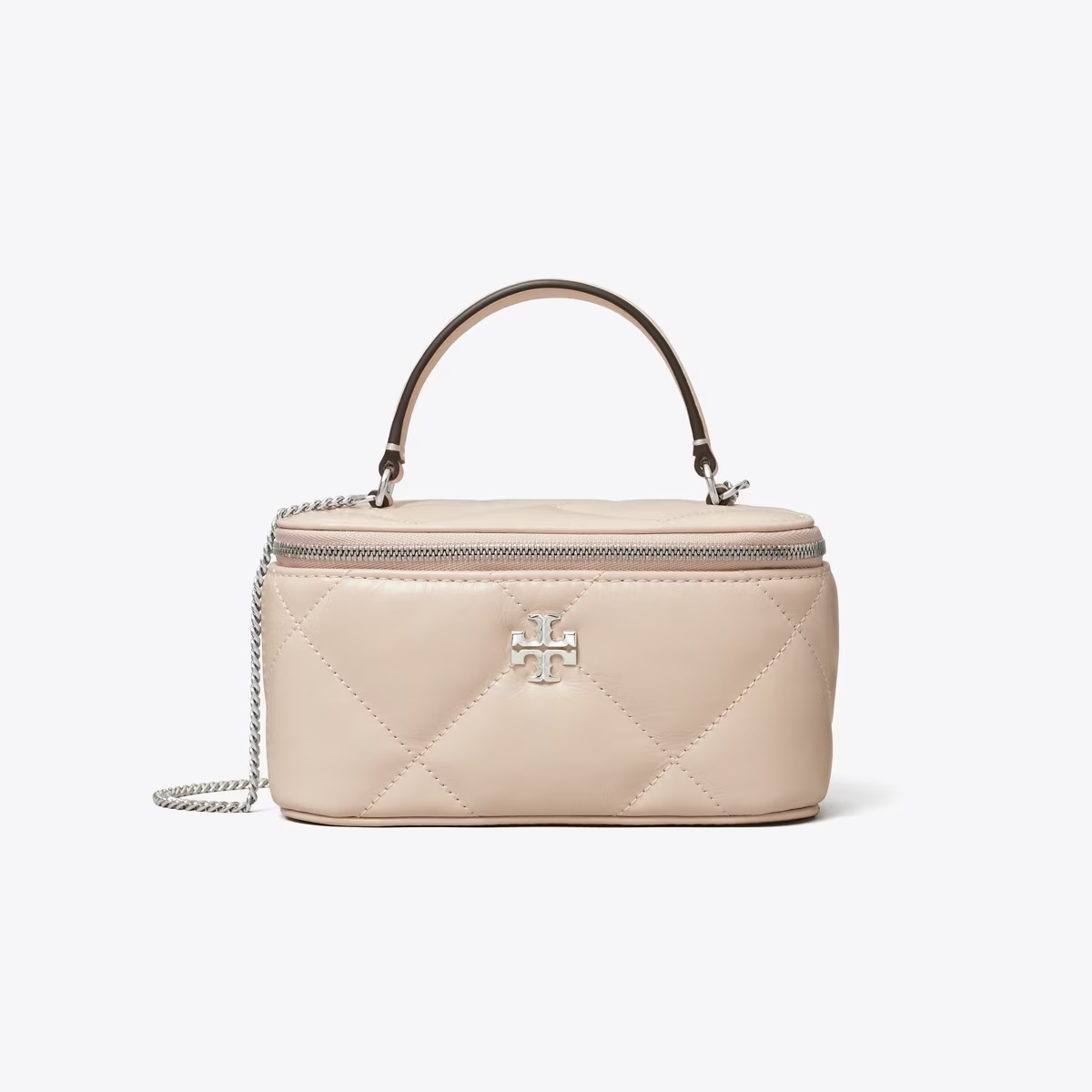 Kira Diamond Quilt Vanity Case-Soft Pink 19 Kira Diamond Quilt Vanity Case-Soft Pink