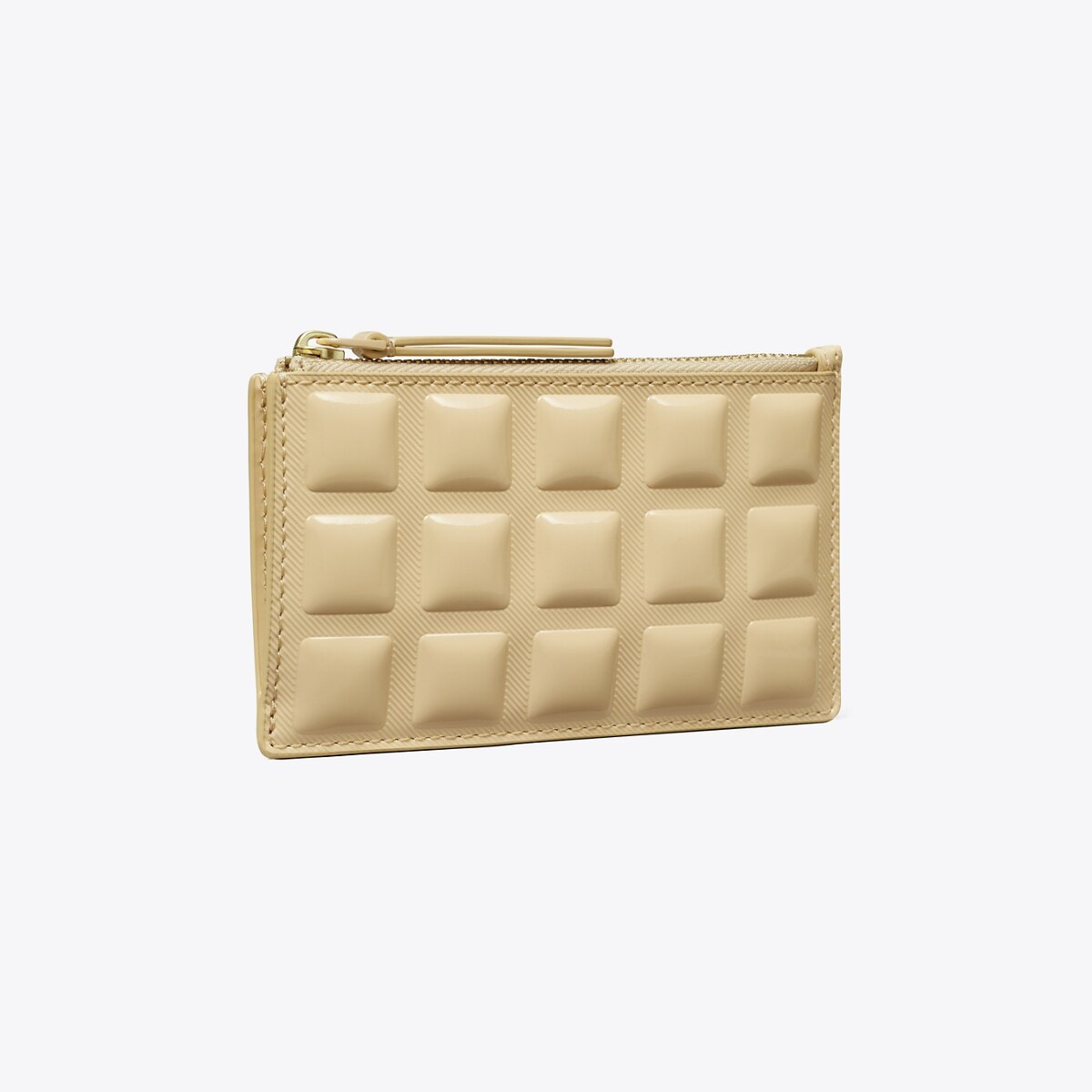 Fleming Patent Square Quilt Zip Card Case-Vanilla Soft Serve 1 Fleming Patent Square Quilt Zip Card Case-Vanilla Soft Serve