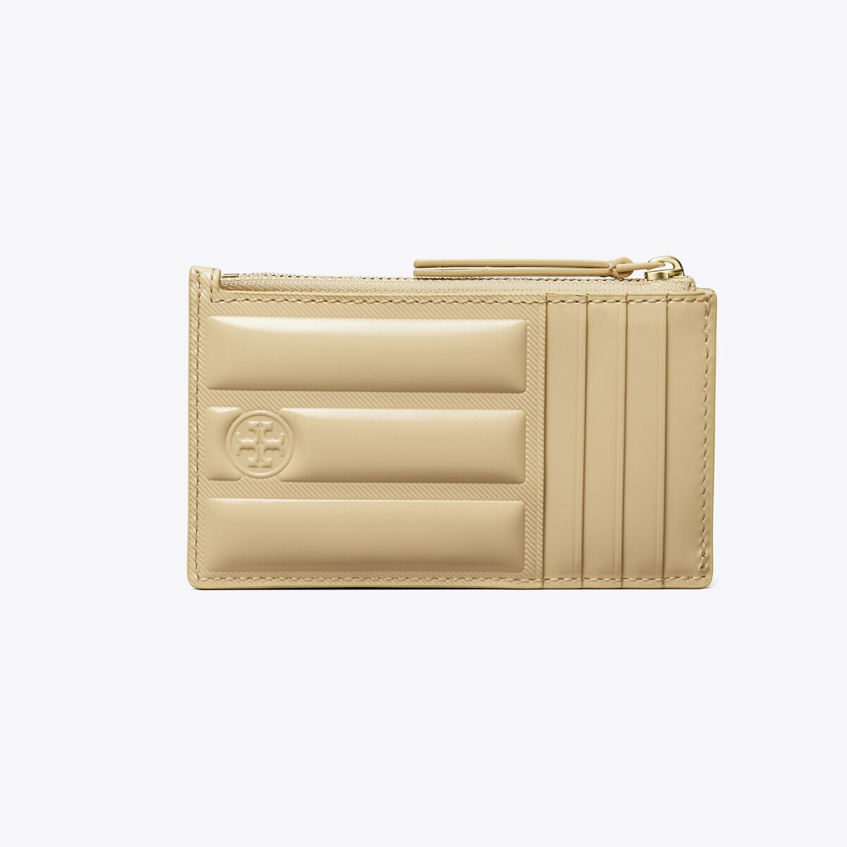 Fleming Patent Square Quilt Zip Card Case-Vanilla Soft Serve 6 Fleming Patent Square Quilt Zip Card Case-Vanilla Soft Serve