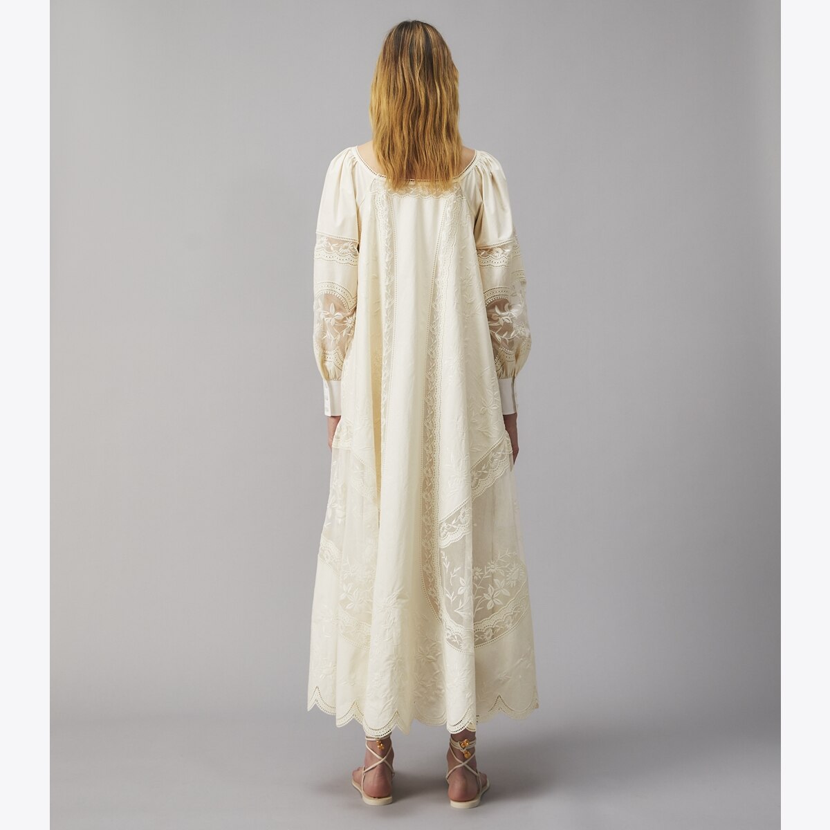 Embroidered Poplin Dress-NEW IVORY 8 Embroidered Poplin Dress-NEW IVORY