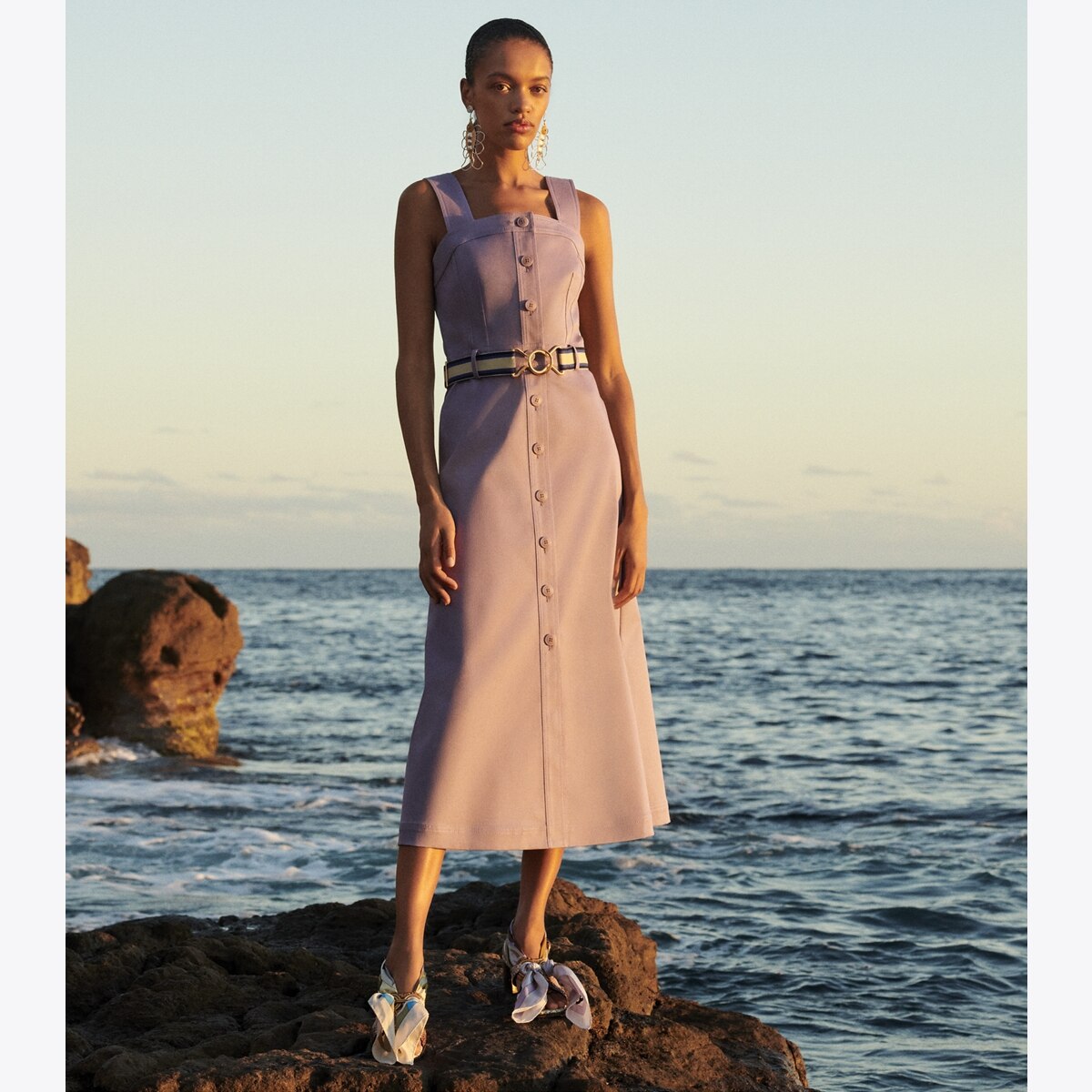 Button Front Sundress-Spring Hydrangea 14 Button Front Sundress-Spring Hydrangea