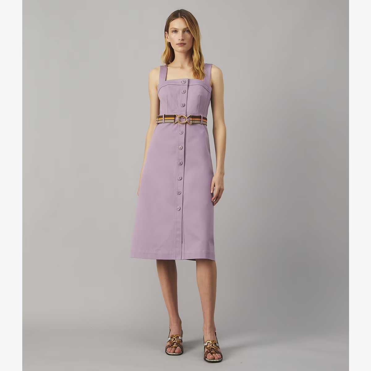 Button Front Sundress-Spring Hydrangea 10 Button Front Sundress-Spring Hydrangea