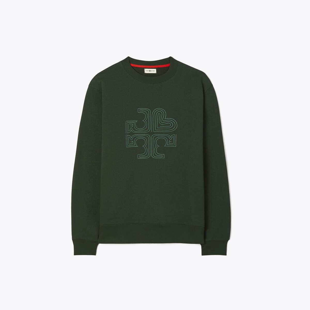 Heavy French Terry Heart Logo Crewneck-French Cream / Royal Red 22 Heavy French Terry Heart Logo Crewneck-French Cream / Royal Red