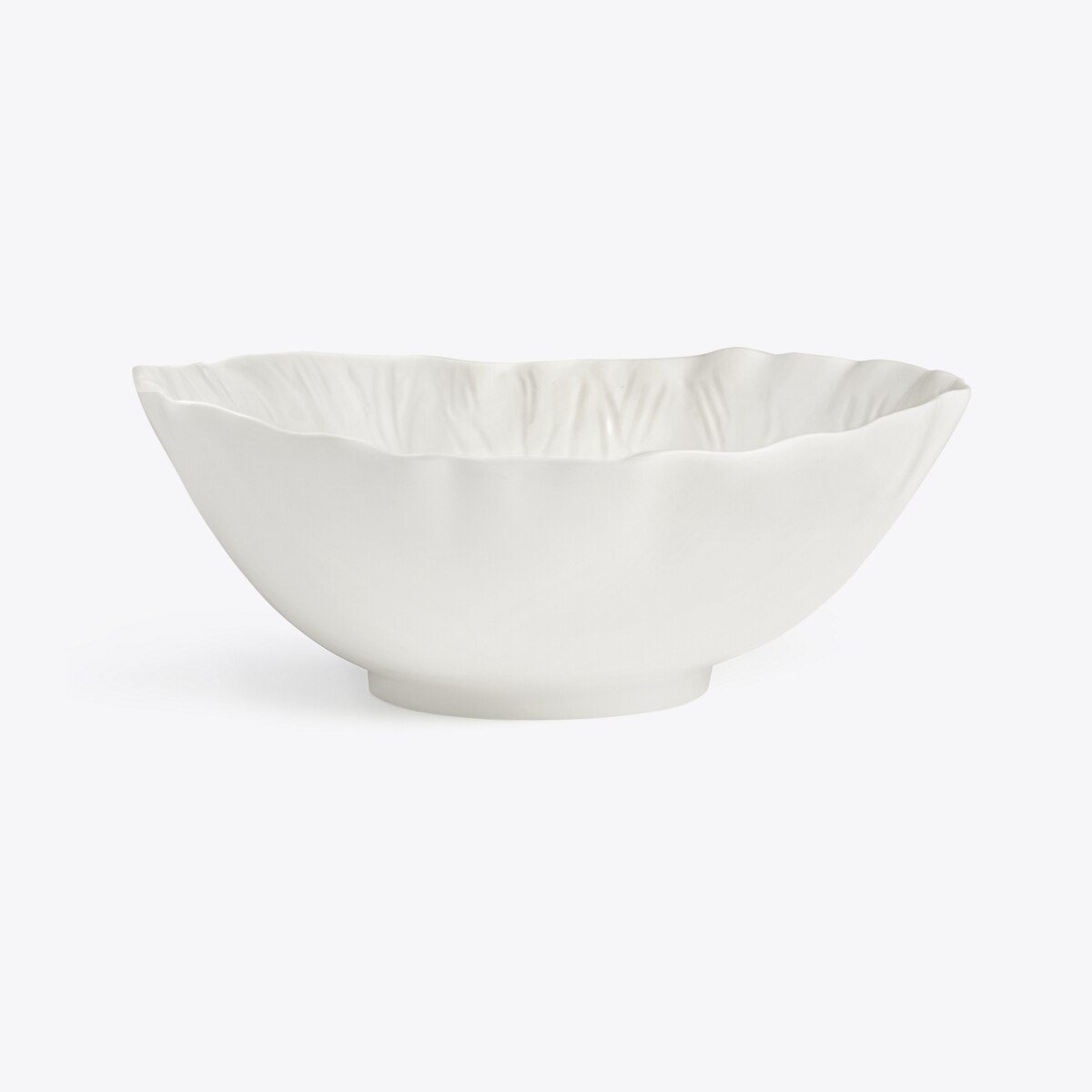 Lettuce Ware Serving Bowl-White