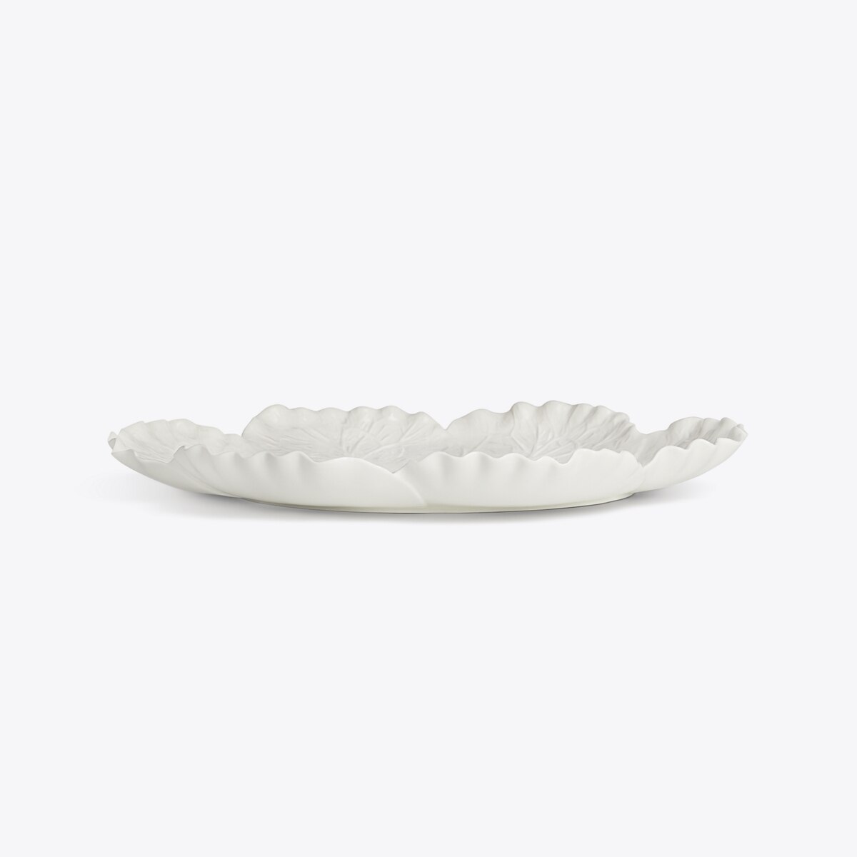 Lettuce Ware Oval Serving Platter-White 5 Lettuce Ware Oval Serving Platter-White